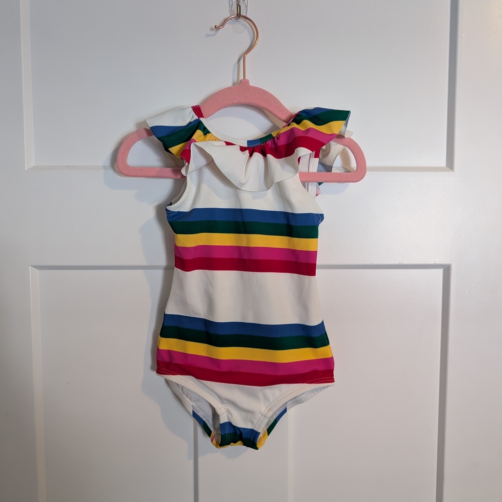Hanna Andersson Rainbow Striped Swimsuit